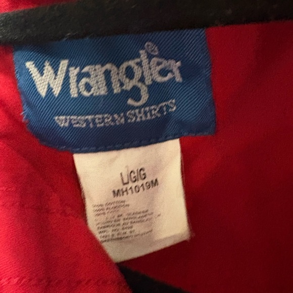 Wrangler Vintage Snap Button Western Shirt - Picture 5 of 5
